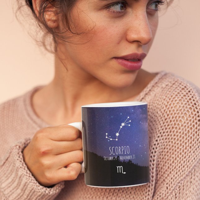 Taza De Café Escorpio | Constelación zodiaca personalizada (Subido por el creador)