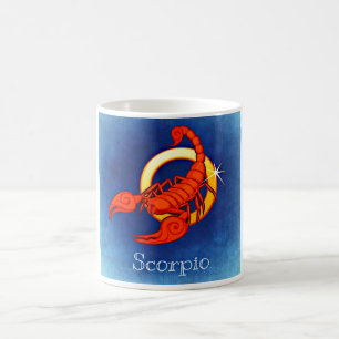Taza De Café Escorpio en azul
