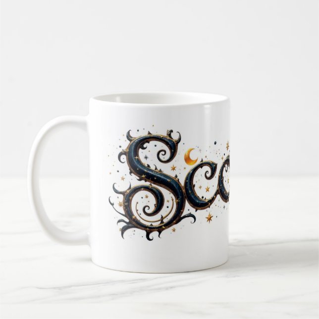 Taza De Café Escorpio Zodiac Astrología Mug (Izquierda)