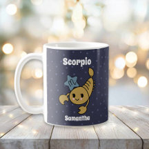 Escorpio Zodiac Personalizado Ilustrado Lindo