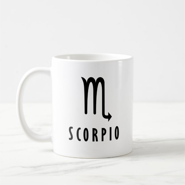 Taza De Café Escorpio zodiaco (Izquierda)