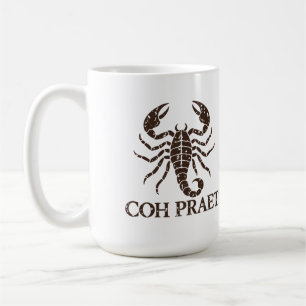 Taza De Café Escorpión de la Guardia Pretoriana en pigmento ant