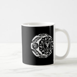 Taza De Café Escorpión del tatuaje polinesio maorí Zodiac S