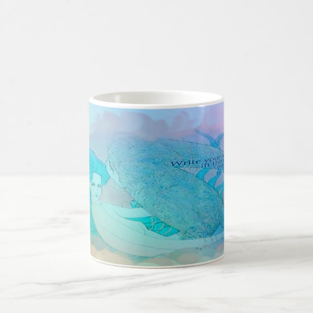 Taza De Café Escriba sus secretos en la arena (Centro)