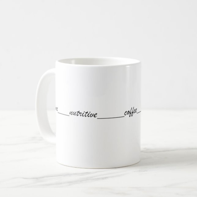 Taza De Café Escribe One nutritive coffee (Anverso izquierdo)