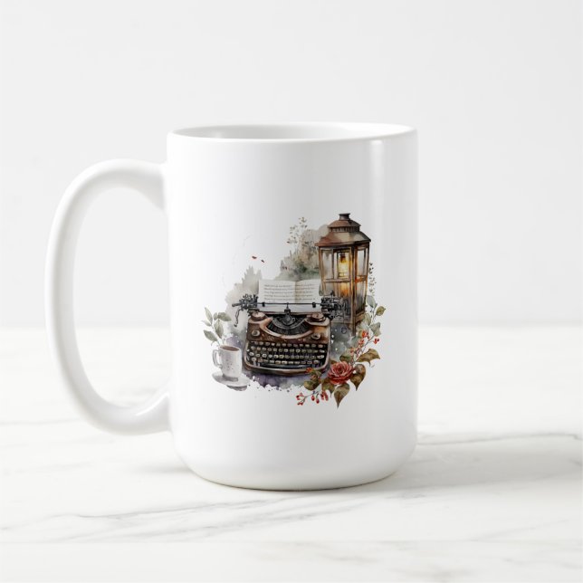Taza De Café Escribiendo Mug (Izquierda)