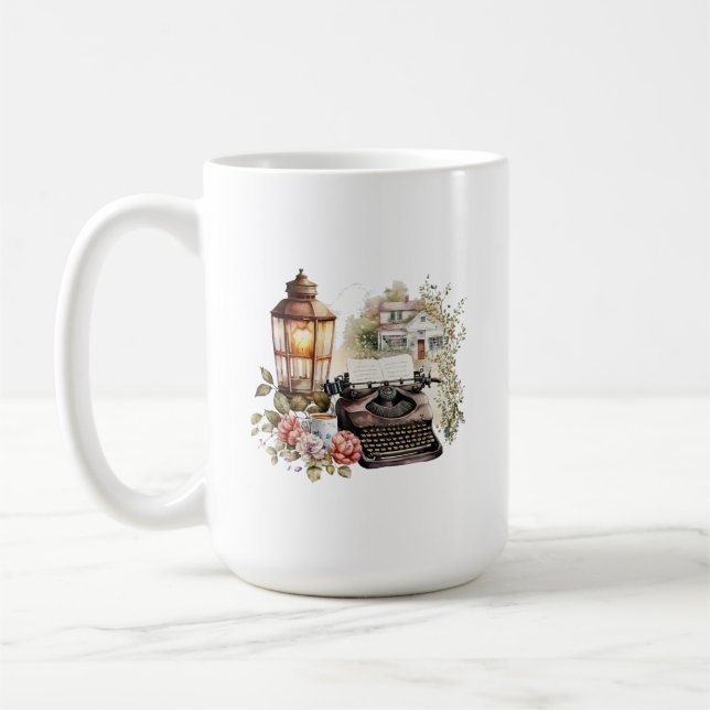 Taza De Café Escribiendo Mug (Izquierda)
