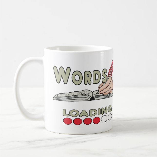 Taza De Café Escribiendo palabras (Izquierda)