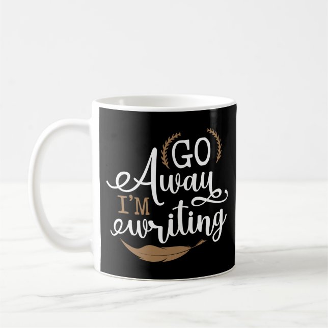 Taza De Café Escribir Autor Apártate Escribo (Izquierda)