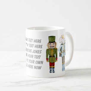 Taza De Café Escribir el texto Cuta acuarela Nutcracker Trendy
