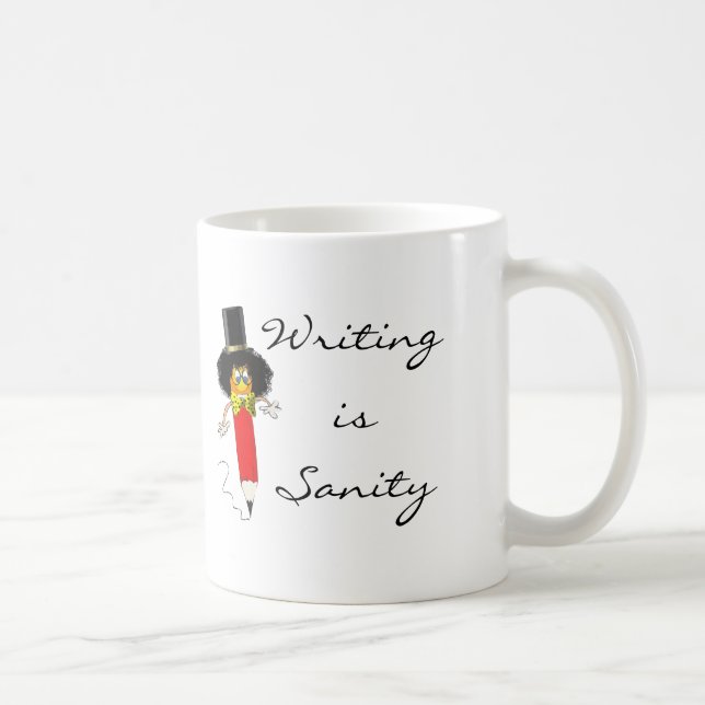 Taza De Café Escribir es sano — Mug del escritor (Derecha)