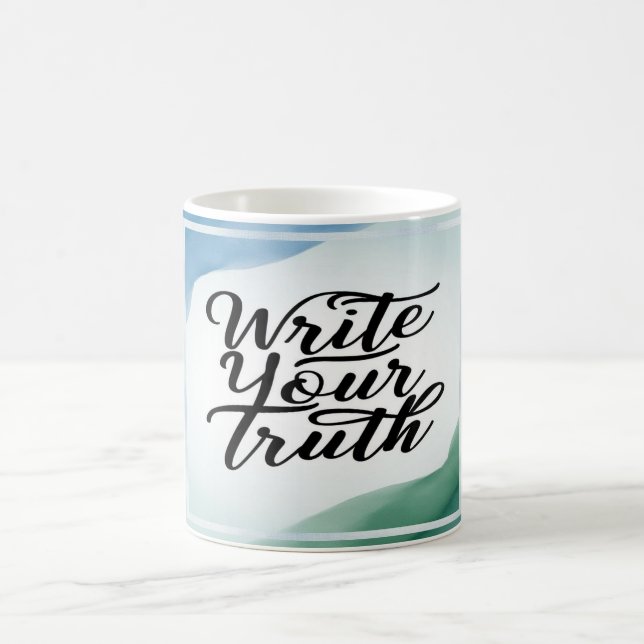 Taza De Café Escribir su verdad (Centro)