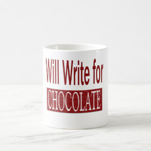 Taza De Café Escribirá para el regalo del chocolate para los