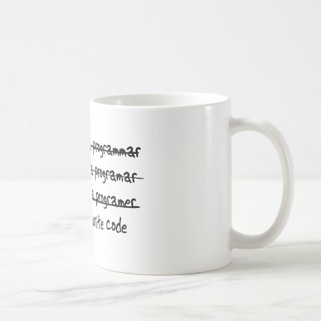 Taza De Café Escribo código (Derecha)