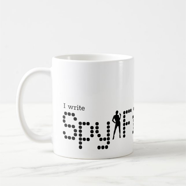 Taza De Café Escribo ficción de espías (Izquierda)