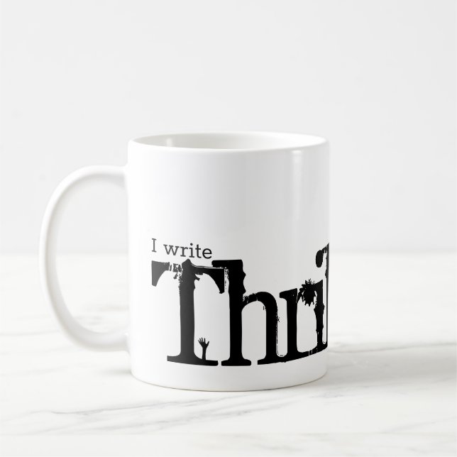 Taza De Café Escribo ficción de suspense (Izquierda)