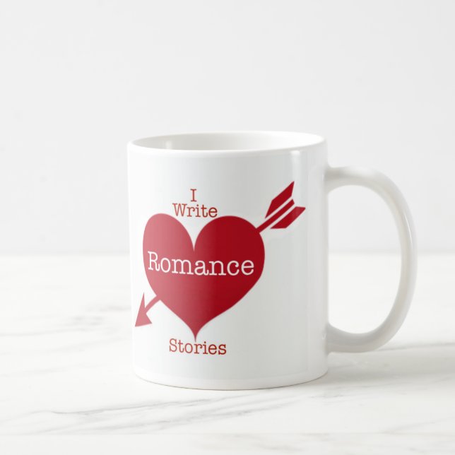 Taza De Café Escribo historias de romance café Mug (Derecha)