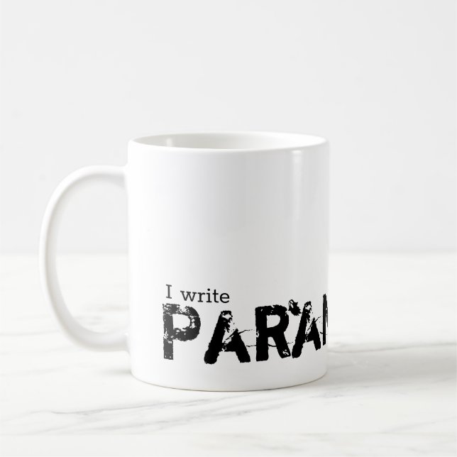 Taza De Café Escribo paranormal, fantasmas (Izquierda)