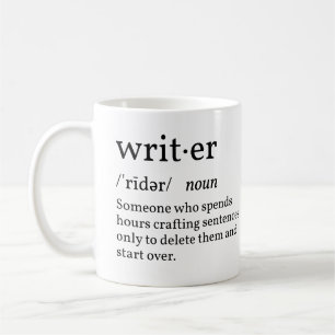 Taza De Café Escritor de Definiciones Divertidas