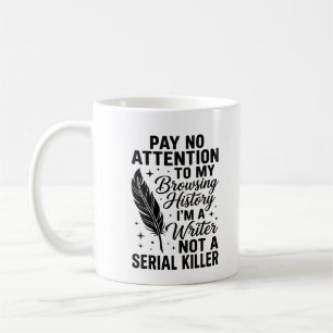 Taza De Café Escritor genial autor periodista escribiendo poesí