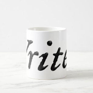 Taza De Café Escritor Ing negro