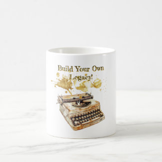 Taza De Café Escritora de autor "Construye tu propio legado"