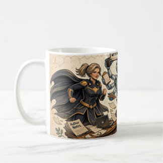 Taza De Café Escritorio de Escritor AI Superhéroe Café - 