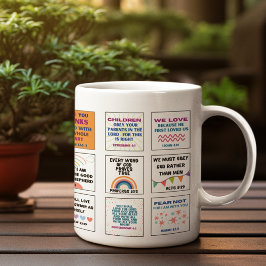 Taza De Café Escritura de corte niños memoria verso biblia