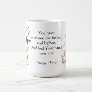Taza De Café Escritura de la biblia del salmo 139 usted