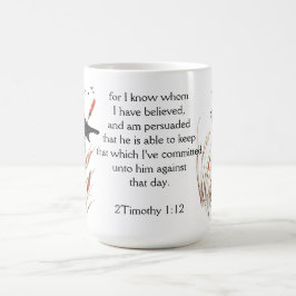 Taza De Café Escritura de la Biblia Dios conozco a Blackbird