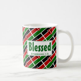 Taza De Café Escritura de Personalizado de BANDERA KENIA BENDID