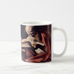 Taza De Café Escritura de St Jerome de Miguel Ángel Merisi DA