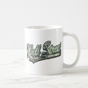 Taza De Café Escritura del béisbol de Wall Street, altas