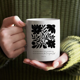 Taza De Café Escritura Floral Bíblica Cristiana Verse Inspiraci