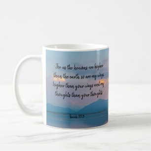 Taza De Café Escritura, Isaías 55:8,9, Mis caminos son Escarcha