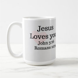 Taza De Café Escritura Jesús Te Ama