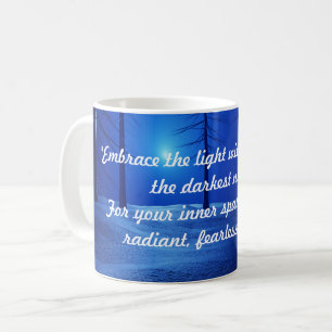 Taza De Café escritura mínima topografía selva azul elegante
