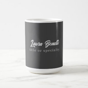 Taza De Café Escritura minimalista profesional moderna a mano g