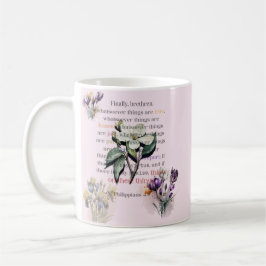 Taza De Café Escritura Piensa en Estas Cosas