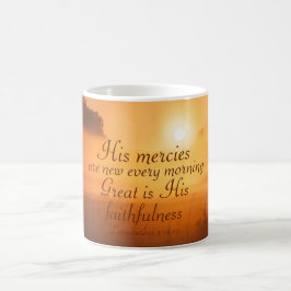 Taza De Café Escritura Sus misericordias son nuevas cada mañana