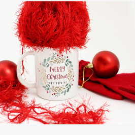 Taza De Café Escritura y escritura de los navidades | Feliz Nav