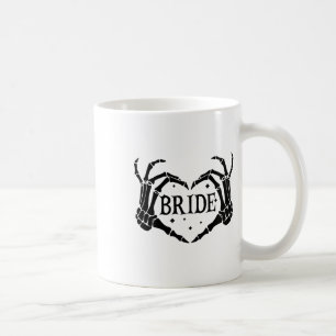 Taza De Café Escrúpulo de novia esquiador manos Boda Hal