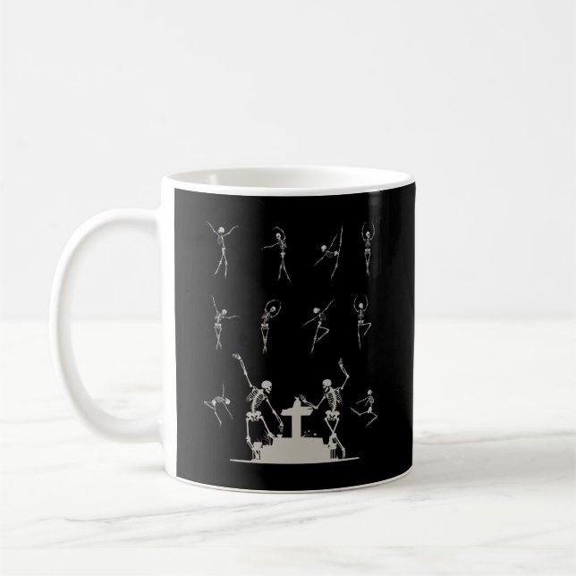 Taza De Café Escrúpulos bailarines fantasmagóricos representand (Izquierda)