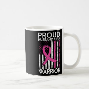 Taza De Café Escuadrón De Apoyo Al Cáncer De Mama De Un Guerrer