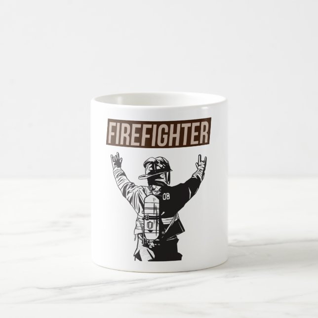 Taza De Café Escuadrón de bomberos orgulloso (Centro)