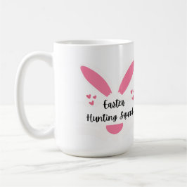 Taza De Café Escuadrón de caza de Pascua con orejas de conejito