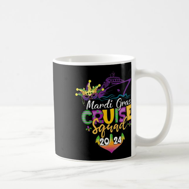 Taza De Café Escuadrón de cruceros Mardi Gras (Derecha)