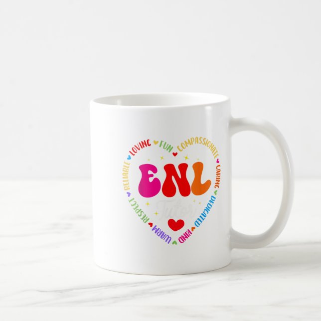 Taza De Café Escuadrón de Enl Tutor Teacher Inglés Nuevo Escuad (Derecha)