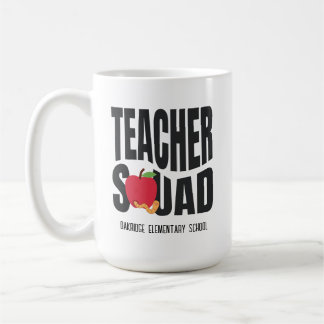Taza De Café Escuadrón de profesores de Apple Rojo