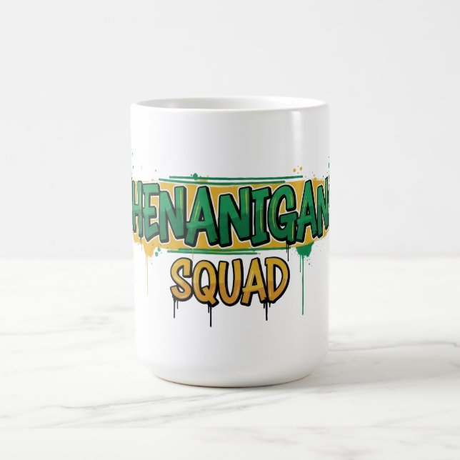 Taza De Café Escuadrón de Shenanigans, Día de Patrick (Centro)